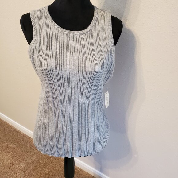 On 34TH Women's Ribbed Trim Sleeveless Crew Neck Tank Top Size 2XXL. - Picture 9 of 12